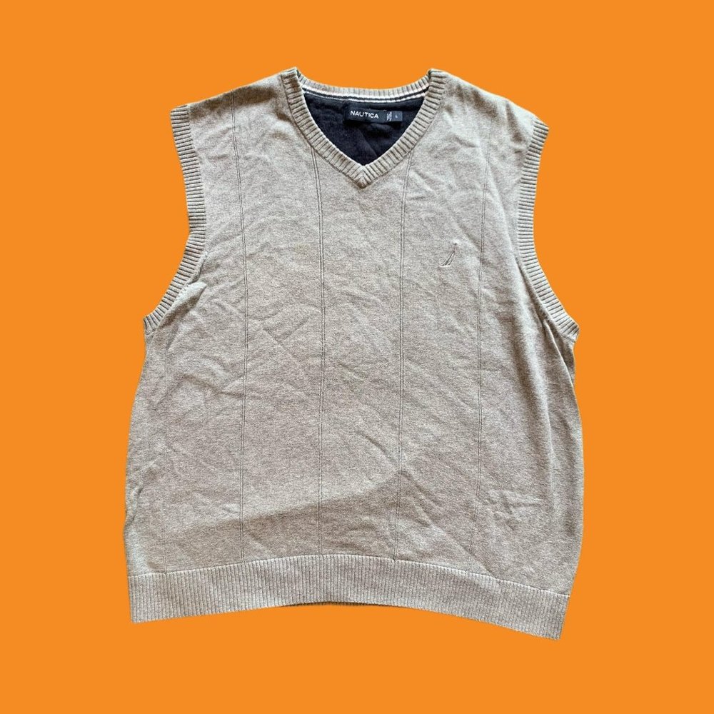 Nautica Grey Sweater Vest